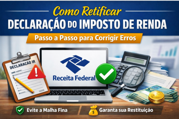 Como retificar declaração do imposto de renda passo a passo para corrigir erros e evitar malha fina