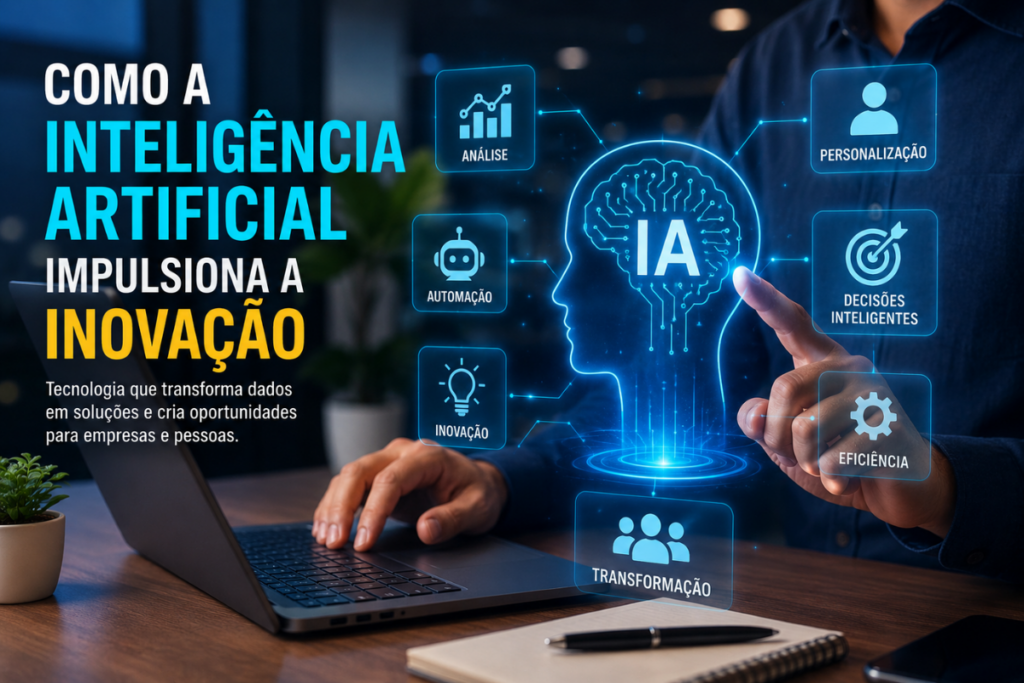 Como a inteligência artificial impulsiona a inovação nas empresas por meio de automação, análise de dados e decisões inteligentes