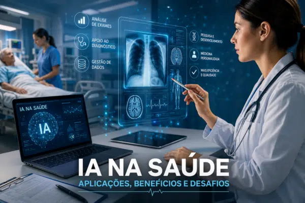 IA na saúde aplicada à análise de exames, apoio ao diagnóstico, gestão de dados e medicina personalizada