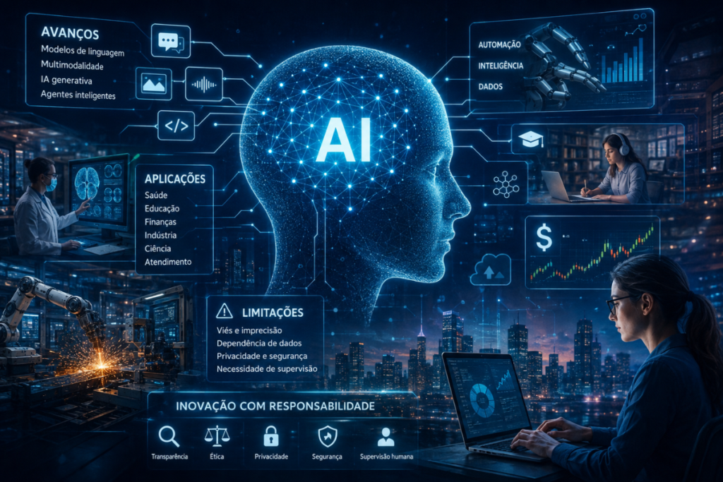 Inteligências artificiais e suas aplicações atuais em saúde, educação, finanças, indústria e tecnologia
